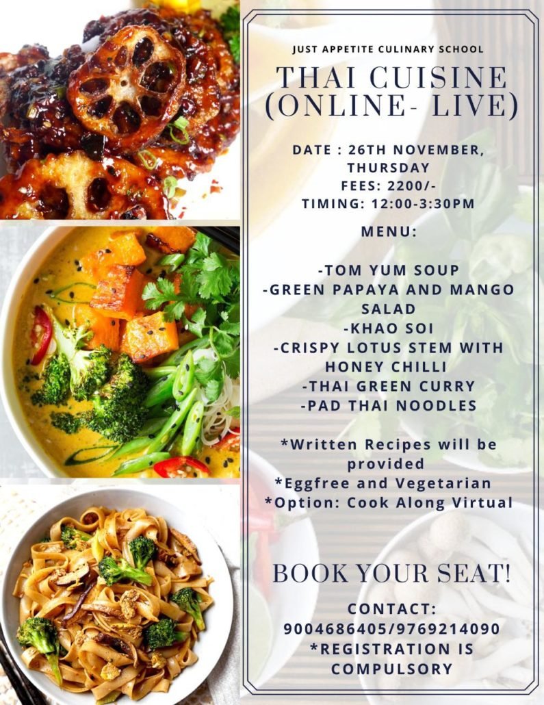 Thai Cuisine Live Workshop