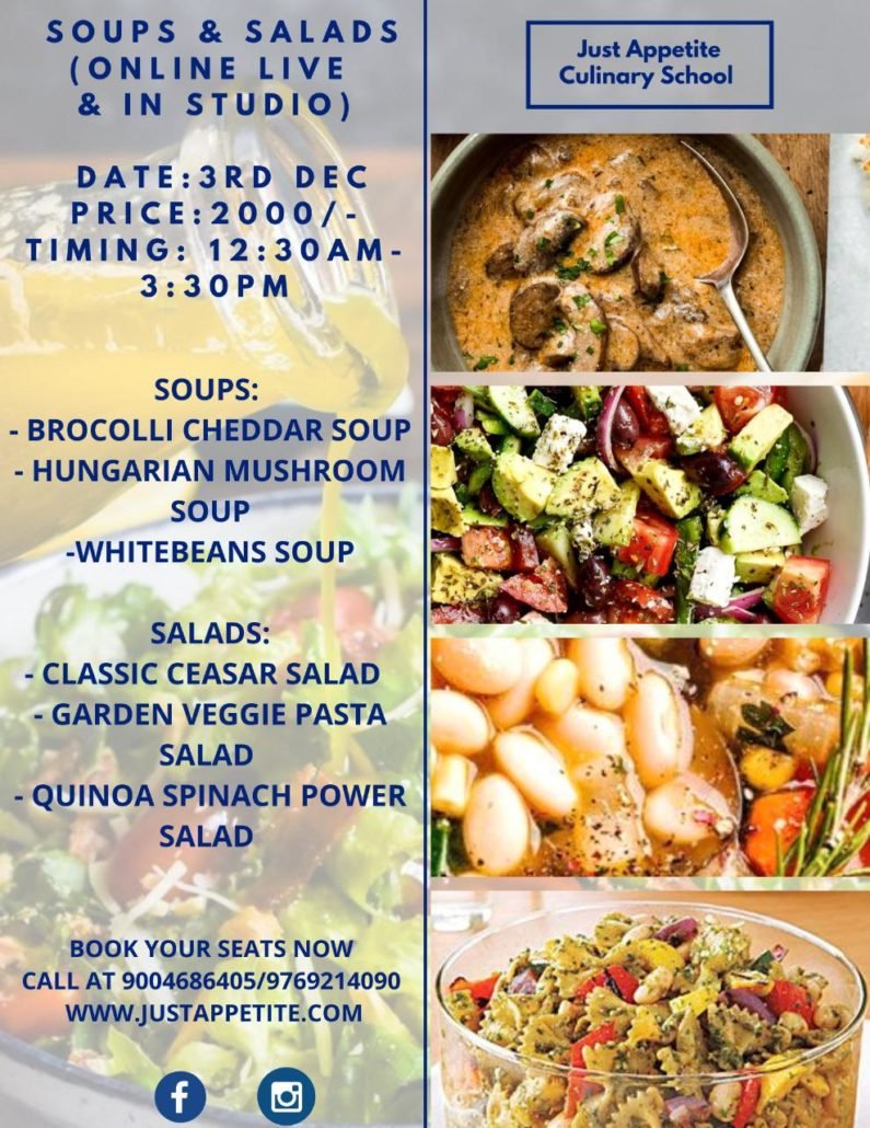 Soups & Salads (Online Live & In Studio)