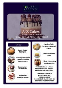 Just Appetite Culinary School | Eggless Baking Classes in Mumbai