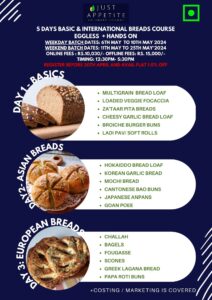5 DAYS BREADS COURSE(WEEKDAY)