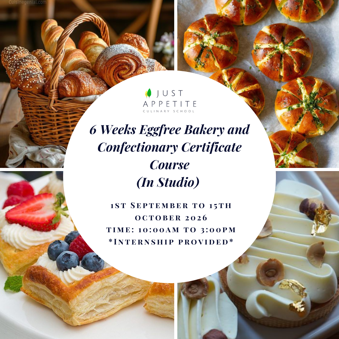 6 Weeks Eggless Bakery And Confectionary Programme - 1ST SEPTEMBER - 15TH OCTOBER