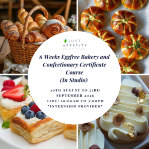 6 Weeks Eggless Bakery And Confectionary Programme - 10th August to 23rd September