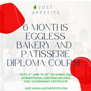 6 Months Intensive Eggless Bakery and Patisserie Diploma- 8th June to 30th December 2026