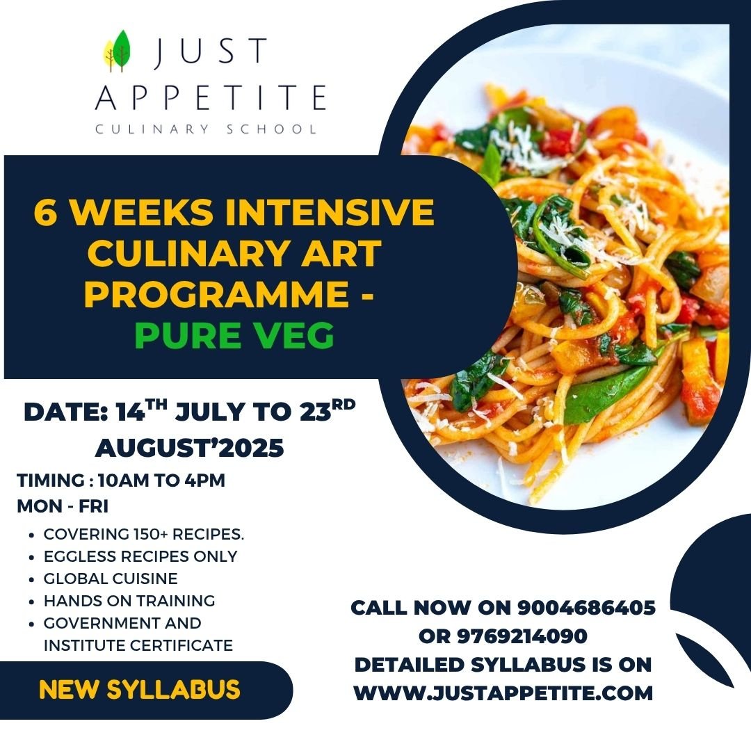6 Weeks Intensive Culinary Art Programme (Vegetarian)