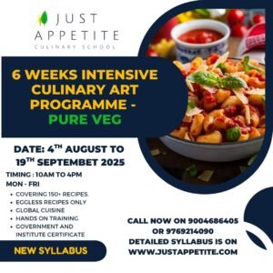 6 Weeks Intensive Culinary Art Programme-4th Aug 2025