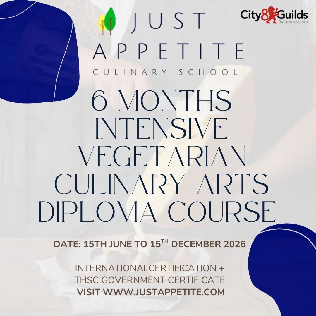 6 Months Intensive Vegetarian Culinary Arts Diploma Course-15th June 2026