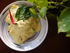 Ravioli with Saffron Sauce