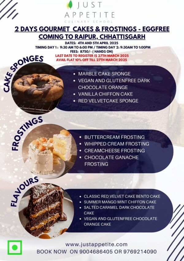 2 Days Gourmet Cakes & Frosting-Raipur