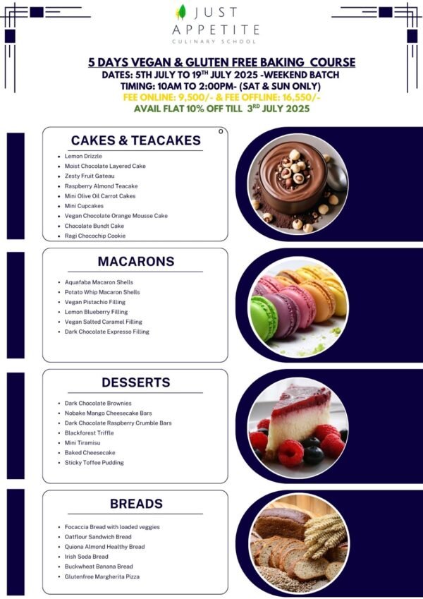 5 Days Vegan & Gluten Free Baking