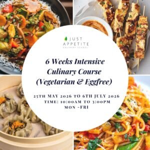 6 Weeks Intensive Culinary Art Programme 25th May to 6th July 2026