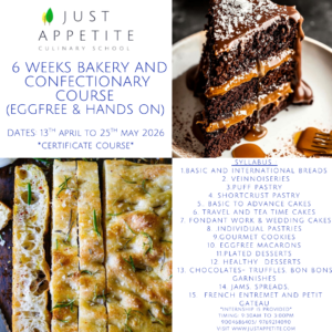 6 Weeks Bakery And Confectionary Programme- 13TH APRIL to 25TH MAY 2026