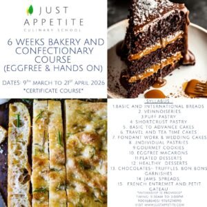 6 Weeks Bakery And Confectionary Programme- 9th March to 21st April 2026
