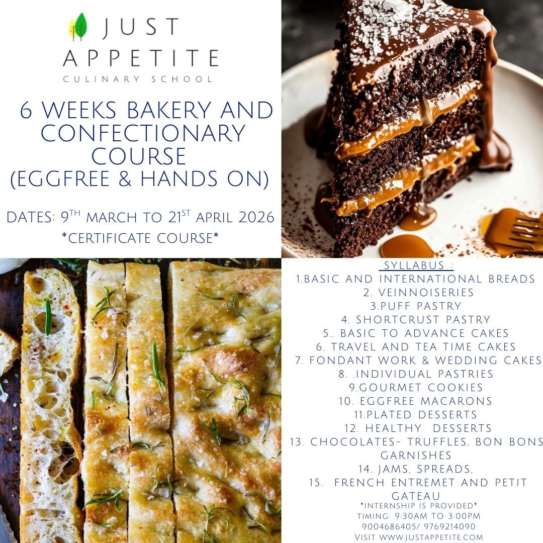 6 Weeks Bakery And Confectionary Programme- 9th March to 21st April 2026