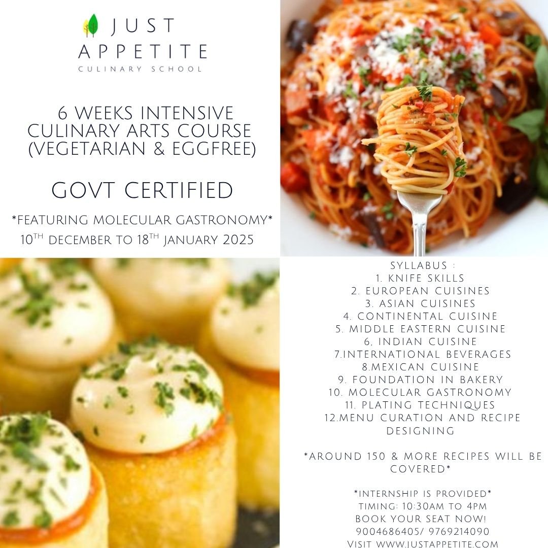 6 Weeks Intensive Culinary Art Programme-8th December 2025