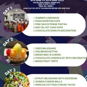 5 Days Summer Kids Cooking and Baking Course | Just Appetite Culinary Schoool