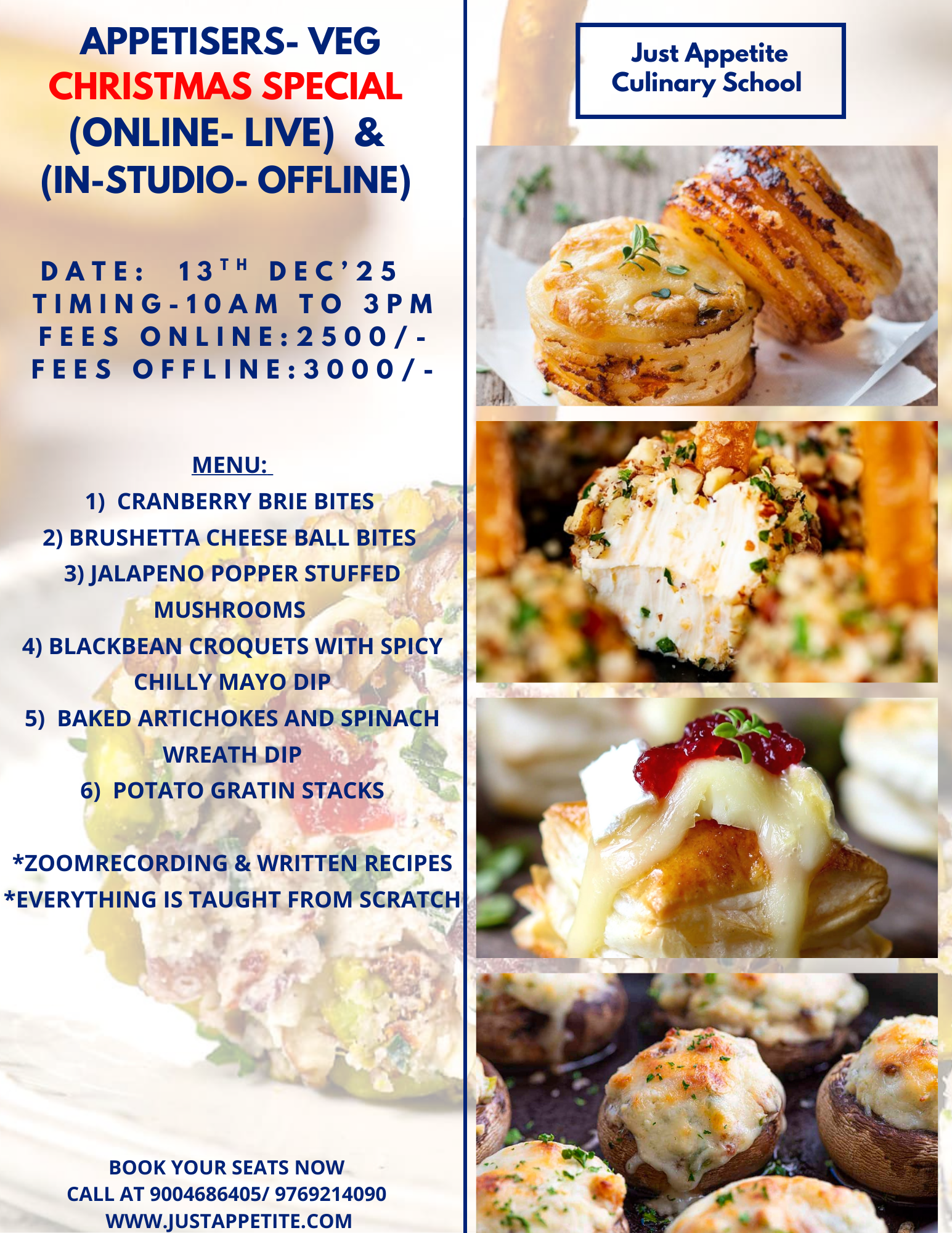 XMAS APPETISERS - 13TH DEC