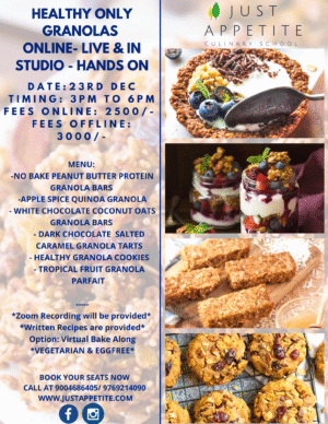 XMAS GRANOLAS AND MORE - 23RD DEC