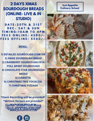 2 days SOURDOUGH BREADS- XMAS SPECIAL - 20TH & 21ST DEC'25