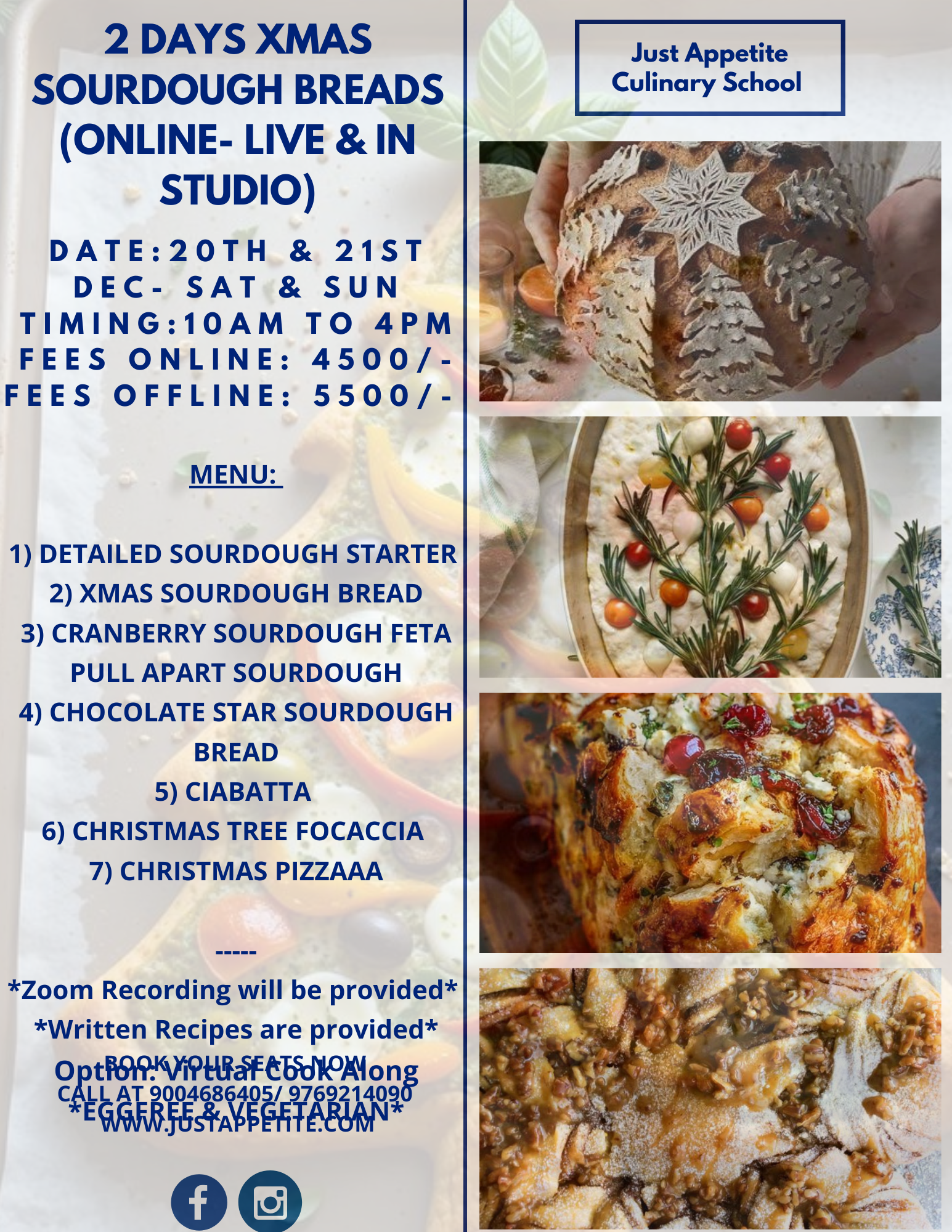 2 days SOURDOUGH BREADS- XMAS SPECIAL - 20TH & 21ST DEC'25
