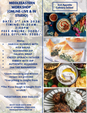 MIDDLEEASTERN WORKSHOP- 3RD JAN- 10:30 AM TO 3PM
