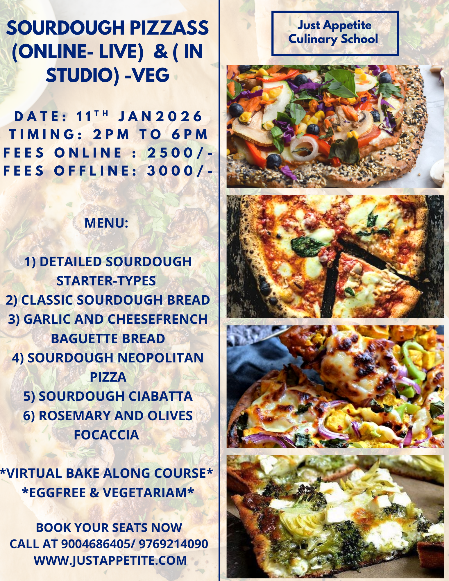 SOURDOUGH PIZZASS- 11TH JAN – 2PM TO 6PM
