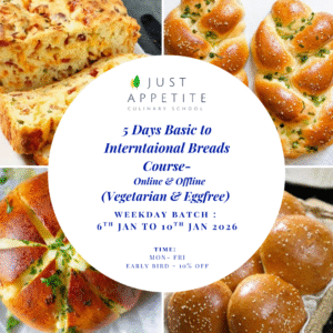 5 DAYS BREADS COURSE - 6TH JAN TO 10TH JAN - 10 AM TO 2PM