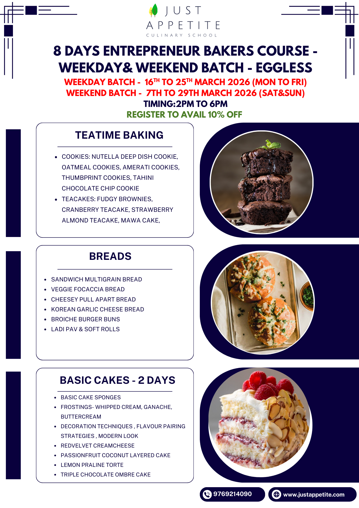 8 Days Entrepreneur Bakers Course- WEEKDAY & WEEKEND- BATCH 2PM T0 6PM - Image 3