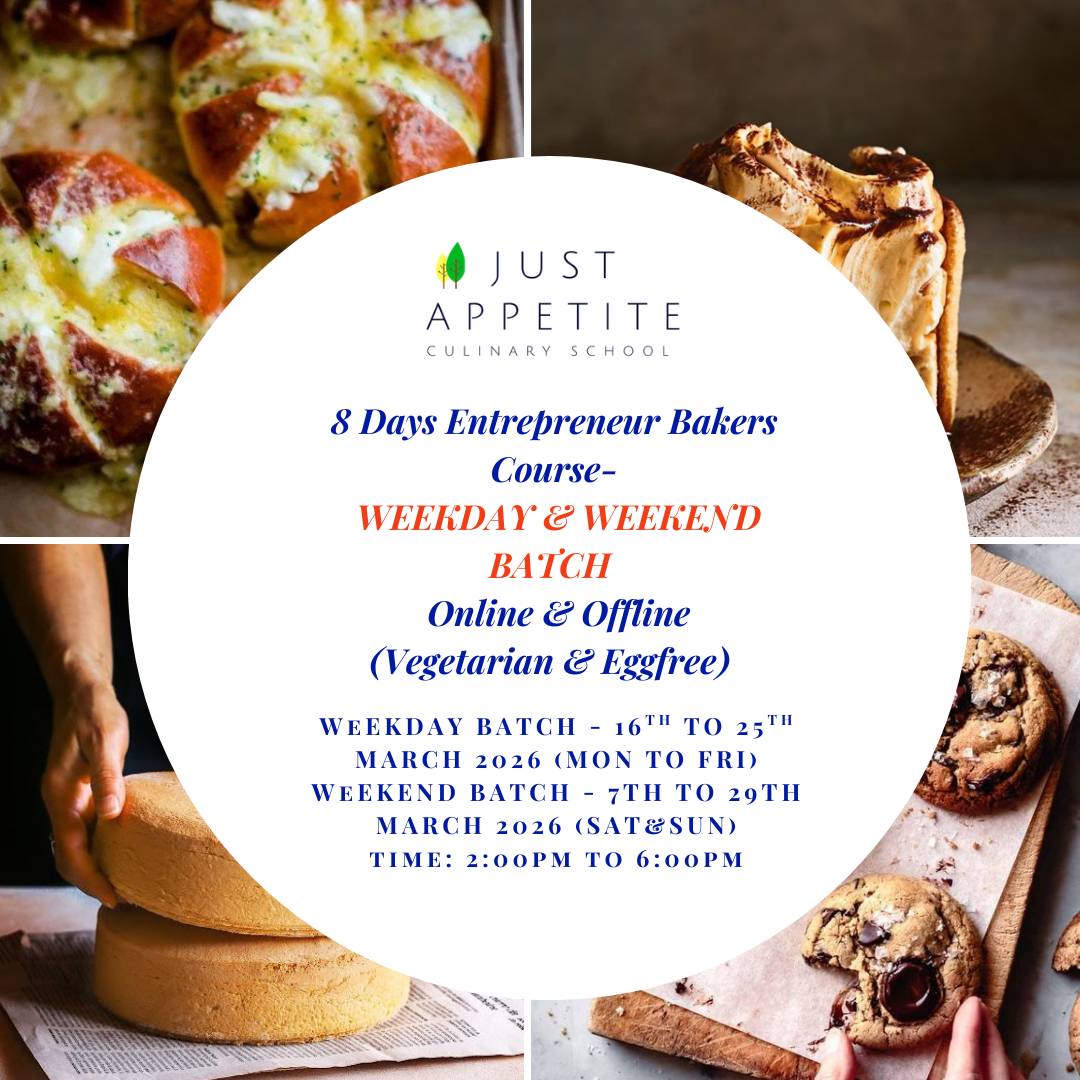 8 Days Entrepreneur Bakers Course- WEEKDAY & WEEKEND- BATCH 2PM T0 6PM