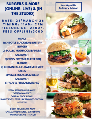 BURGERS & MORE - 26TH MARCH - 11AM TO 2PM