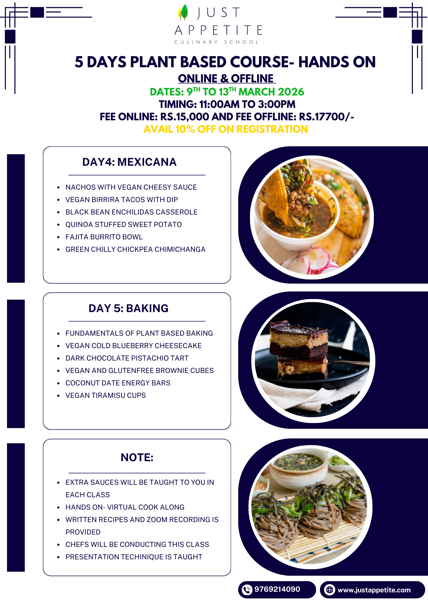 5 DAYS PLANT BASED COURSE- 9TH TO 13TH MARCH - 11AM TO 3PM - Image 2