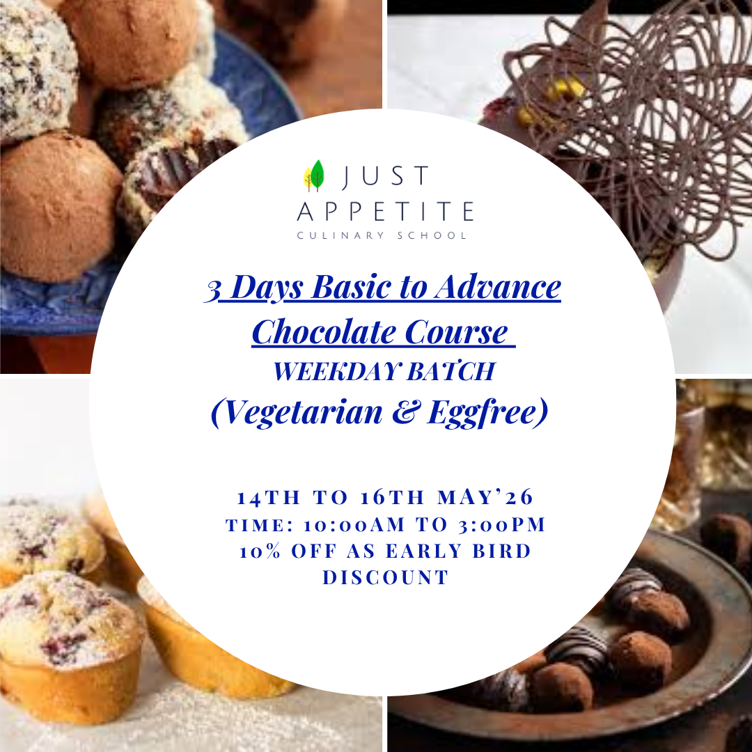 3 days Basic to Advanced Chocolate Course  – 14th May to 16th May – 10am TO 3pm