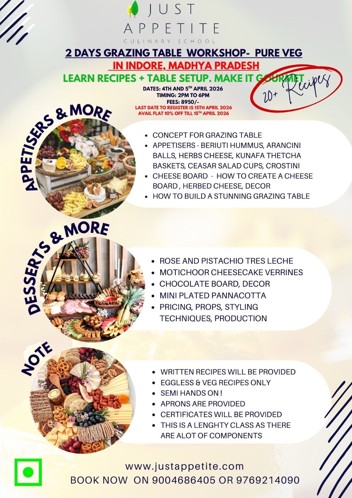 2- Days Gazing Table Workshop | Just Appetite