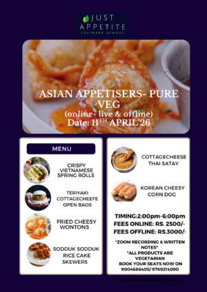 Asian Appetisers - Pure Veg - 11th April