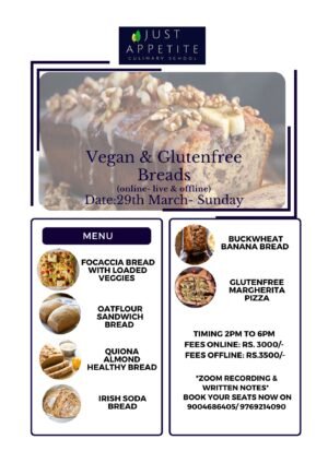 VEGAN AND GLUTENFREE BREADS - 29TH MARCH