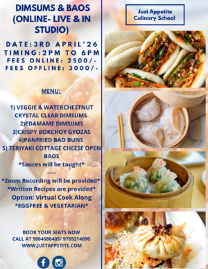 Dimsums And Baos - Pure Veg - 3rd April