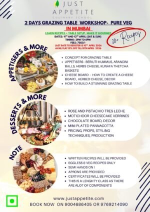 Two Days Grazing Table Workshop-11th and 12th april -(SAT&SUN)-2PM TO 6PM - Mumbai