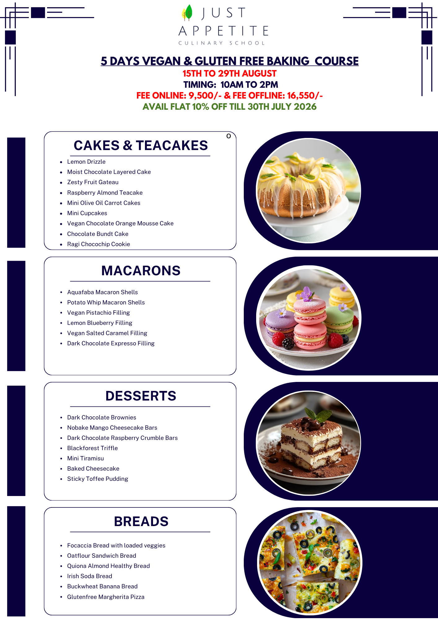 5 Days Vegan & Gluten Free - Weekend Batch - 15th to 29th August (SAT & SUN) - Image 2