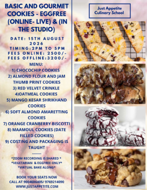 Basic & Gourmet Cookies Workshop (15th August)
