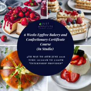 6 Weeks Eggfree Bakery & Confectionary Certificate Course 4th May - 18th June