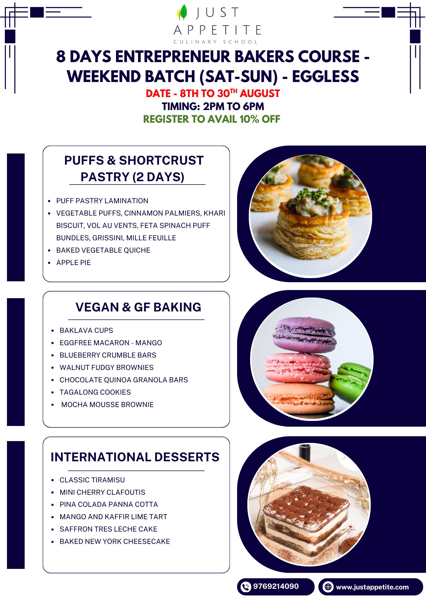 8 Days Entrepreneur Bakers Course Weekend Batch (8th to 30th August) (Sat-Sun) - Image 3