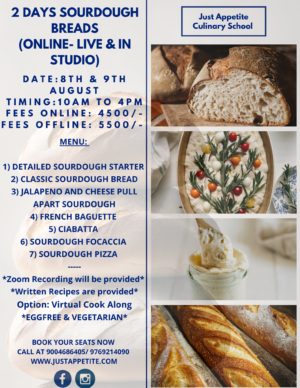 2 Days Sourdough Workshop (8th & 9th August)