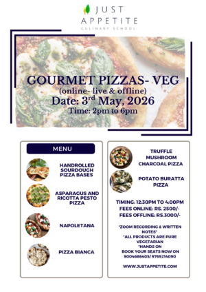 Gourmet Pizza Workshop - 3rd May