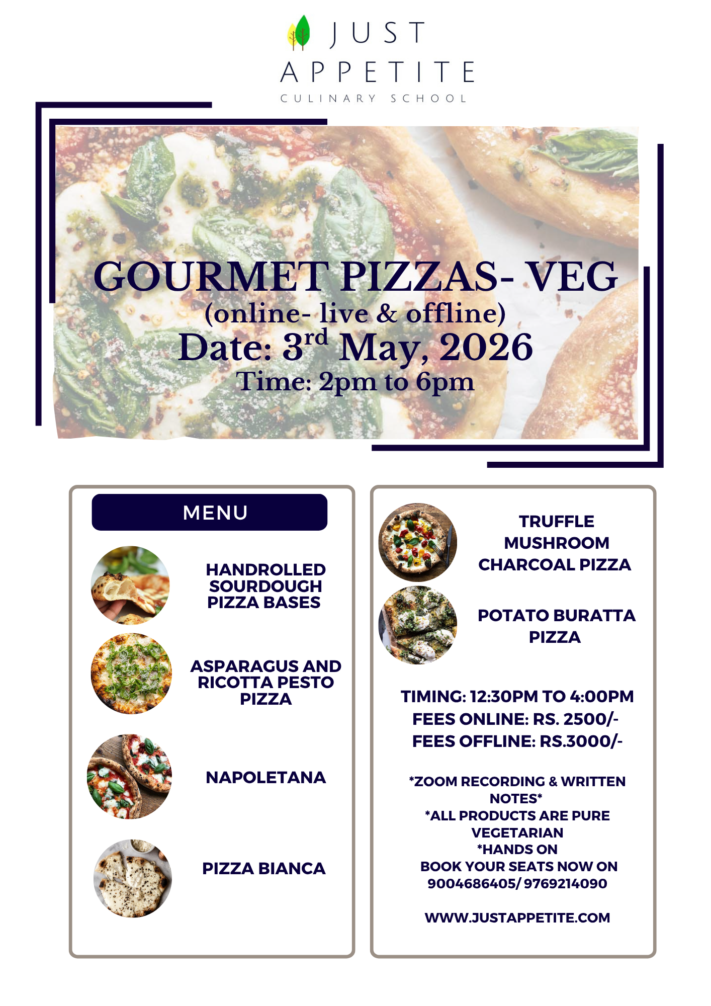 Gourmet Pizza Workshop – 3rd May