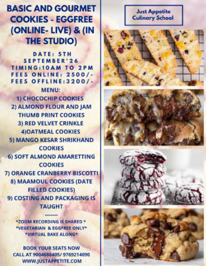 Basic to Gourmet Cookies Workshop (5th September)