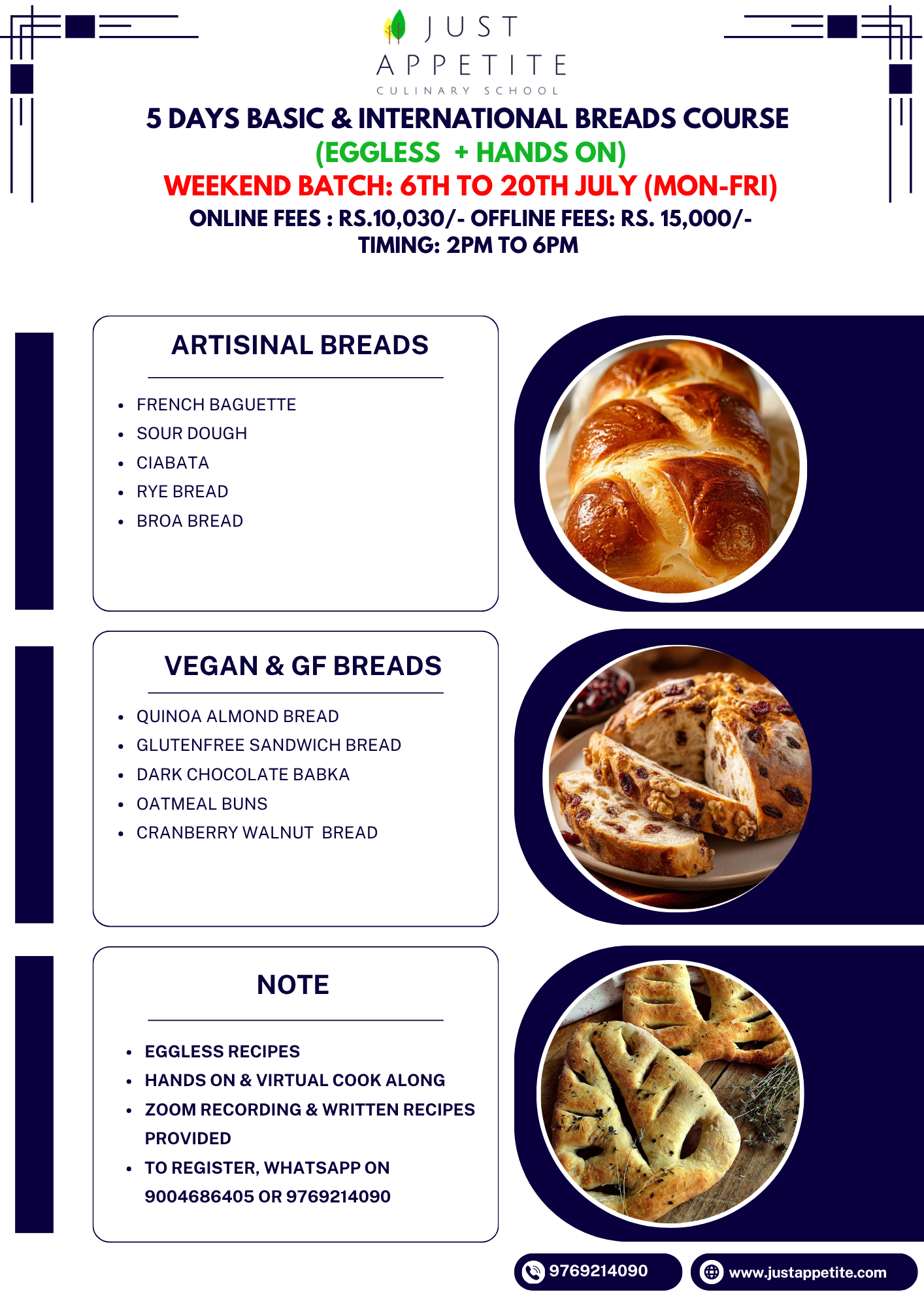 5 Days Breads Course Weekday Batch (6th to 10th July) (Mon-Fri) - Image 3