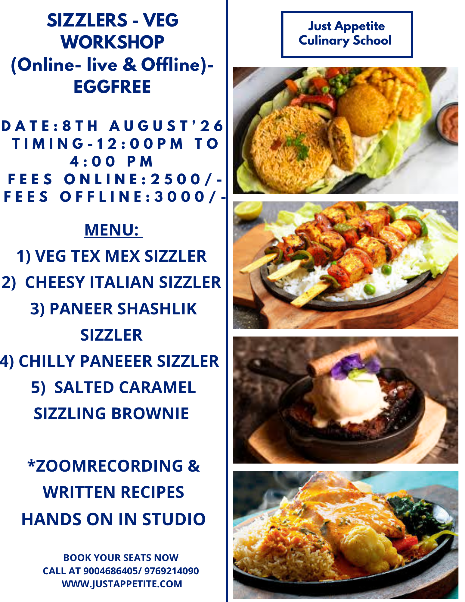 Sizzler Workshop (8th August)