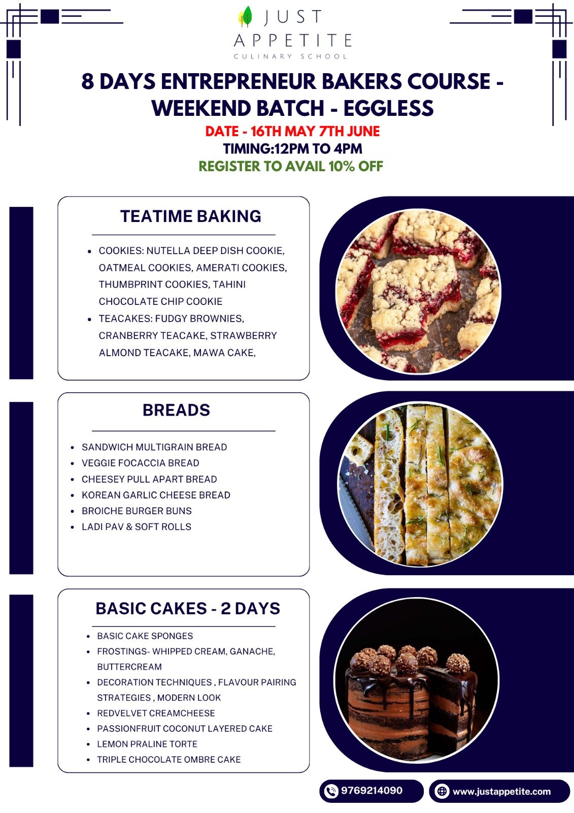 8 Days Entrepreneur Bakers Course Weekend Batch (16th May to 7th June) - Image 2