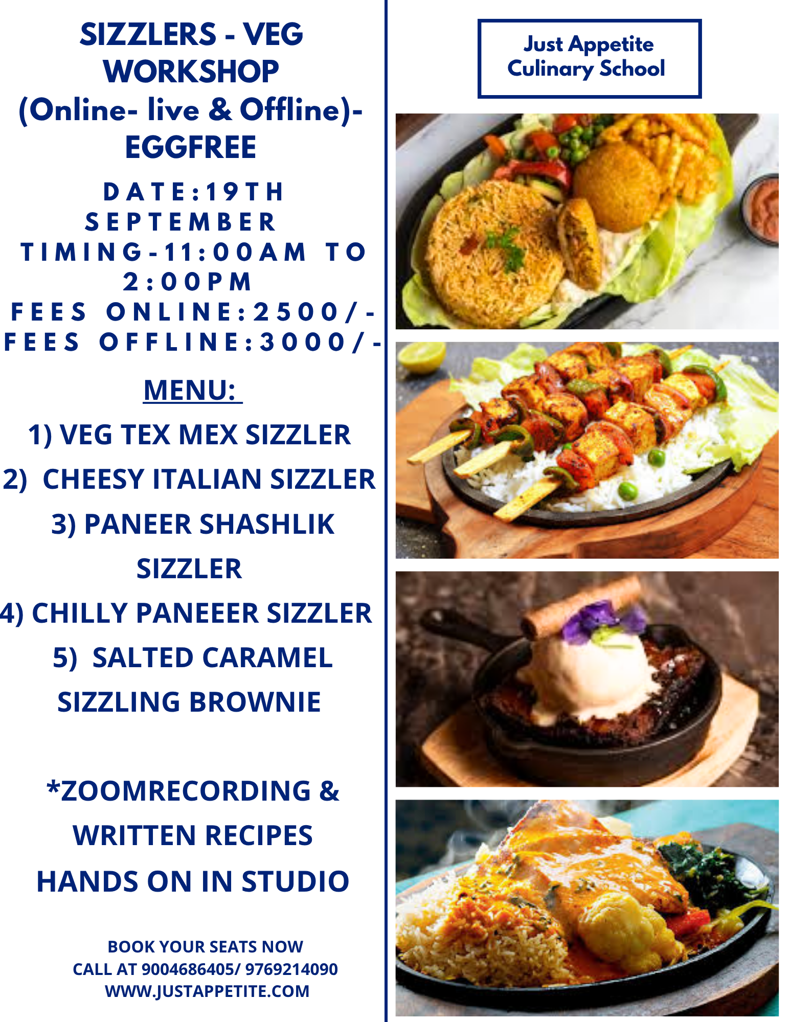 Sizzler Workshop (19th September)