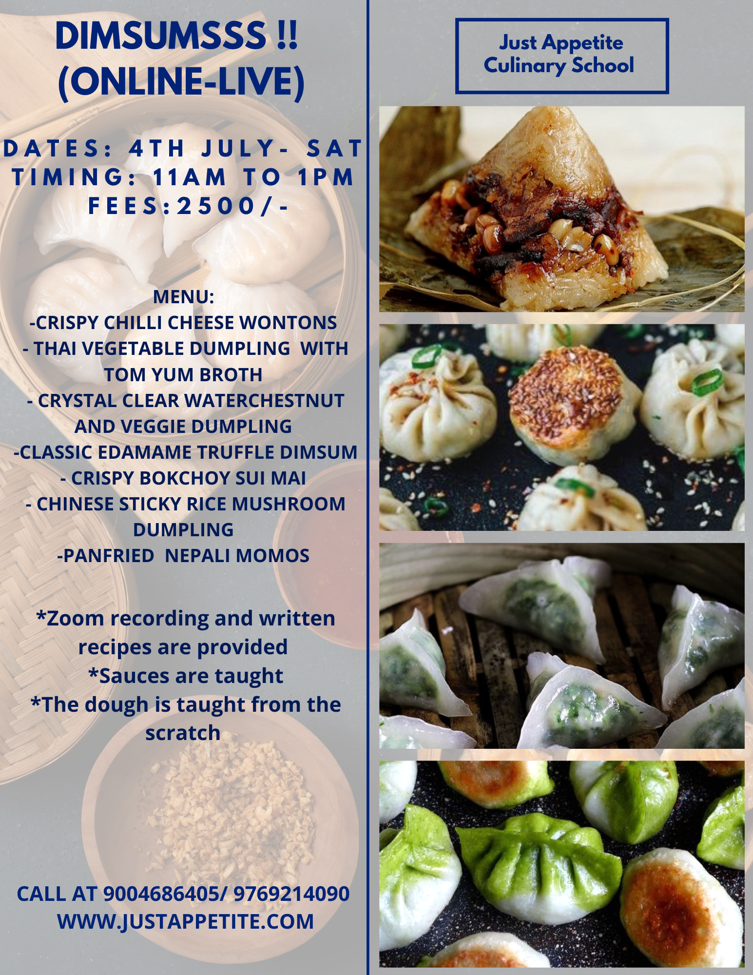 Dimsums Workshop (4th July)