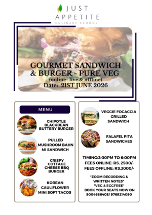 Gourmet Sandwich & Burger 21st June (Saturday)
